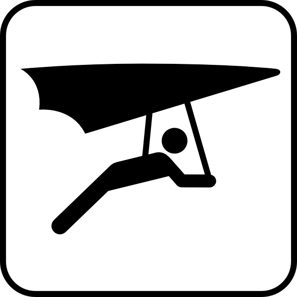 600x600 Hang Glider Clip Art Free Vector In Open Office Drawing