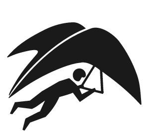 290x282 Free Hang Glider Clipart