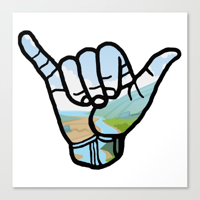 700x700 Landscape Hang Loose Canvas Print