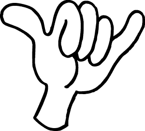 300x270 shaka drawing outline transparent png clipart free download