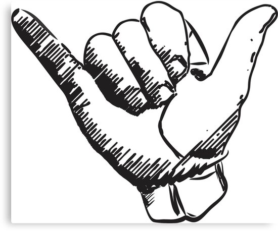 550x458 Hang Loose Canvas Print