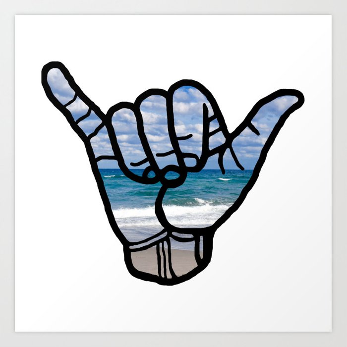 700x700 Beach Hang Loose Art Print