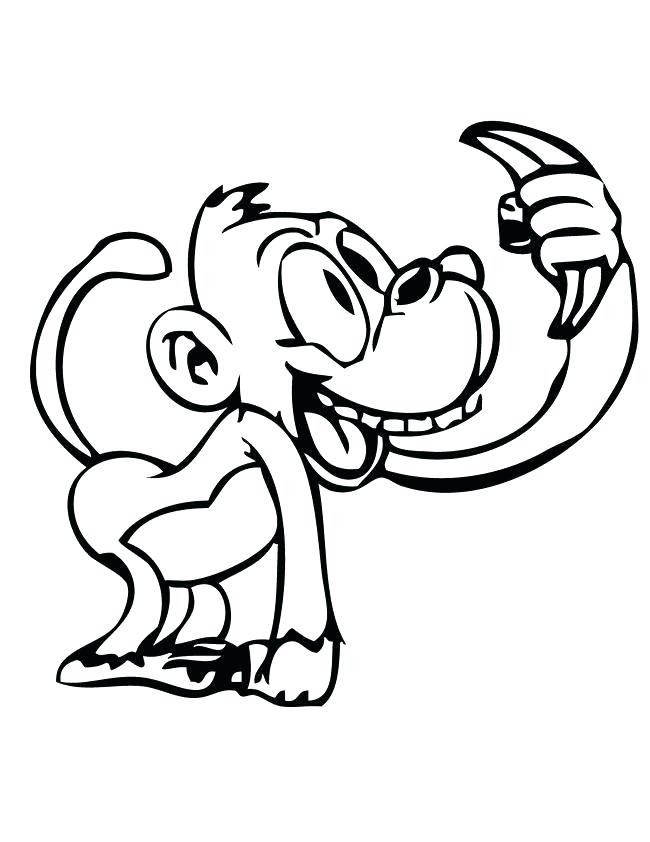 650x842 Lovely Hanging Monkeys Coloring Pages