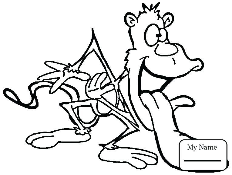 765x580 Monkey Coloring Pages For Adults Naughty And Cute Animal Monkeys