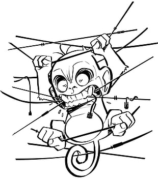 310x356 Hanging Monkey Template Png Cliparts For Free Download Uihere