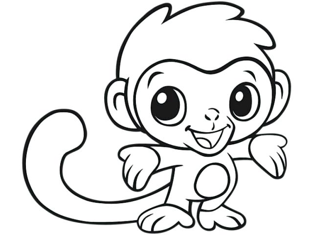 640x480 Cute Baby Monkey Drawings Monkey Famous Architectures In Rome