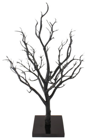 288x465 Hanging Tree With Square Base, Black