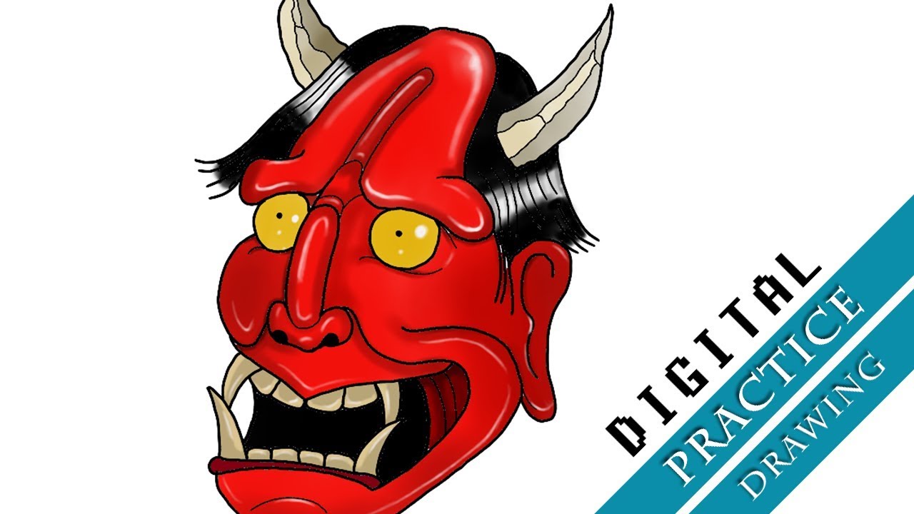 1280x720 hannya mask