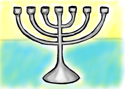 400x285 How To Draw Hanukkah Menorahs With Easy Step