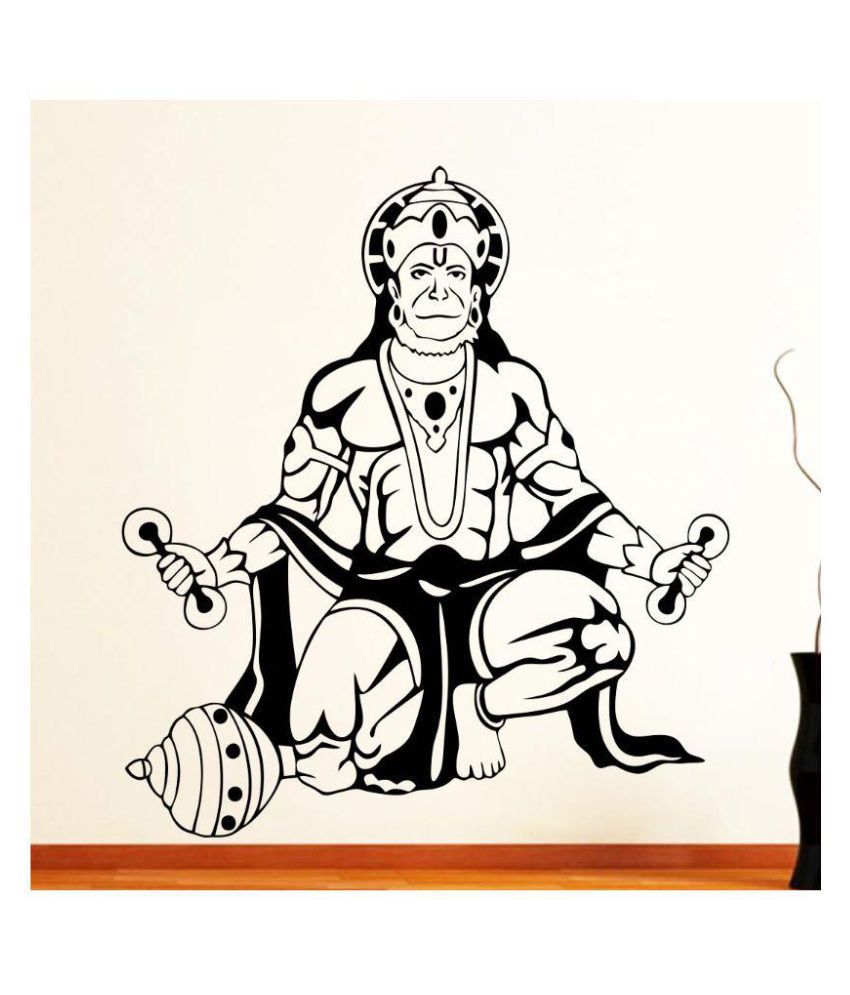 850x995 vsquare studio lord hanuman vinyl wall stickers