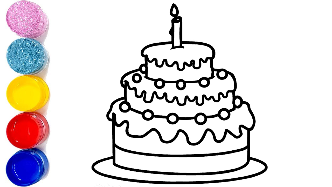 Happy Birthday Cake Drawing | Free download on ClipArtMag