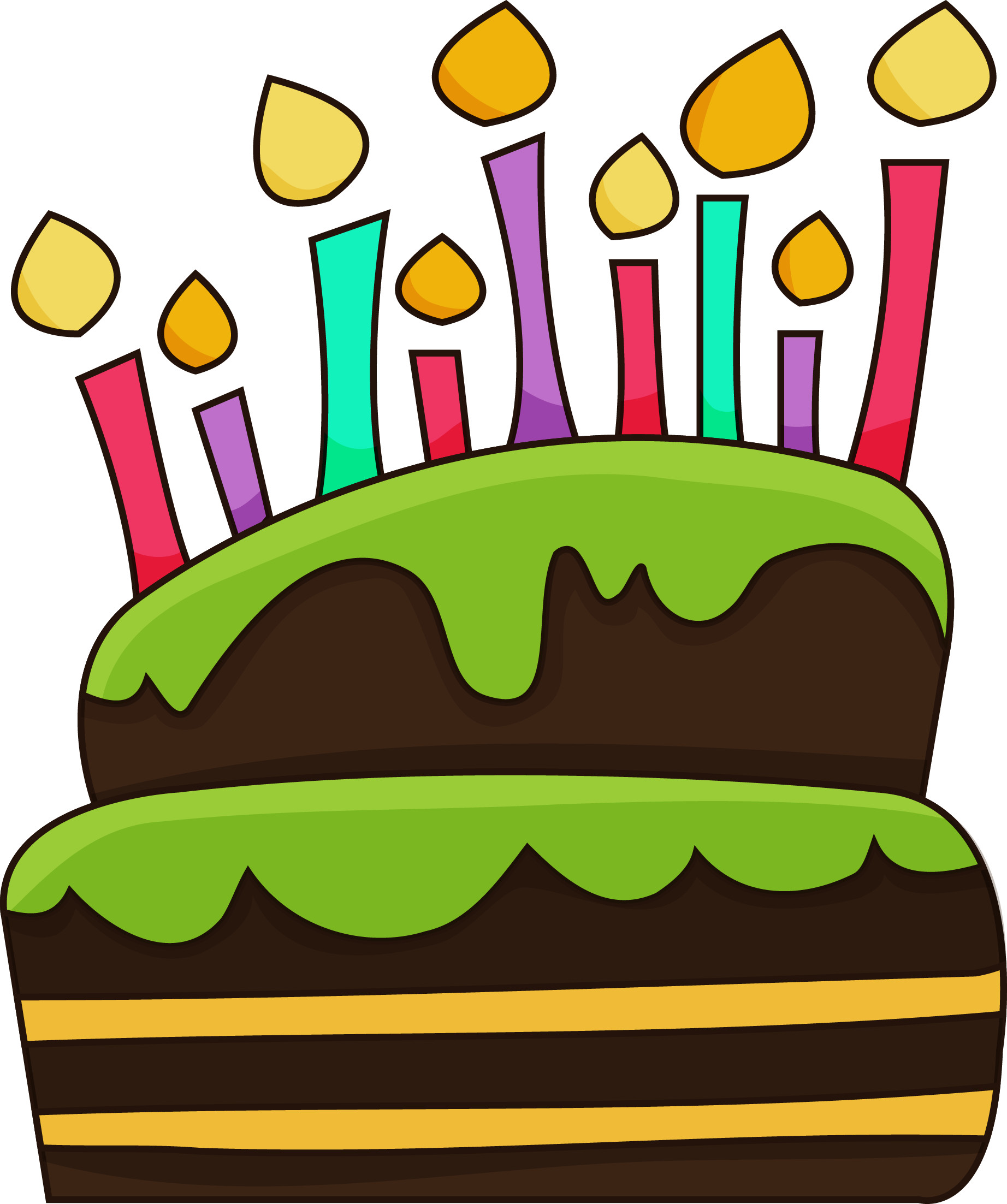 1844x2205 Piece Of Cake Clipart Unique Happy Birthday Cake Drawing
