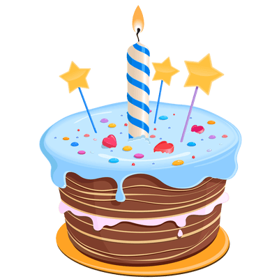 400x400 Primitive Happy Birthday Clipart