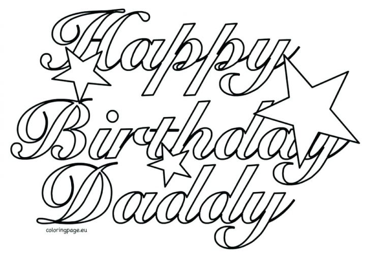 728x509 Printable Happy Birthday Pictures To Color Free Coloring