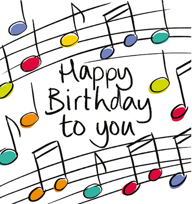 650x690 Happy Birthday Musical Notes Cards Galore