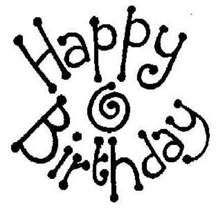 425x409 Art Stamp Happy Birthday Circular Stamp Kitchen Home