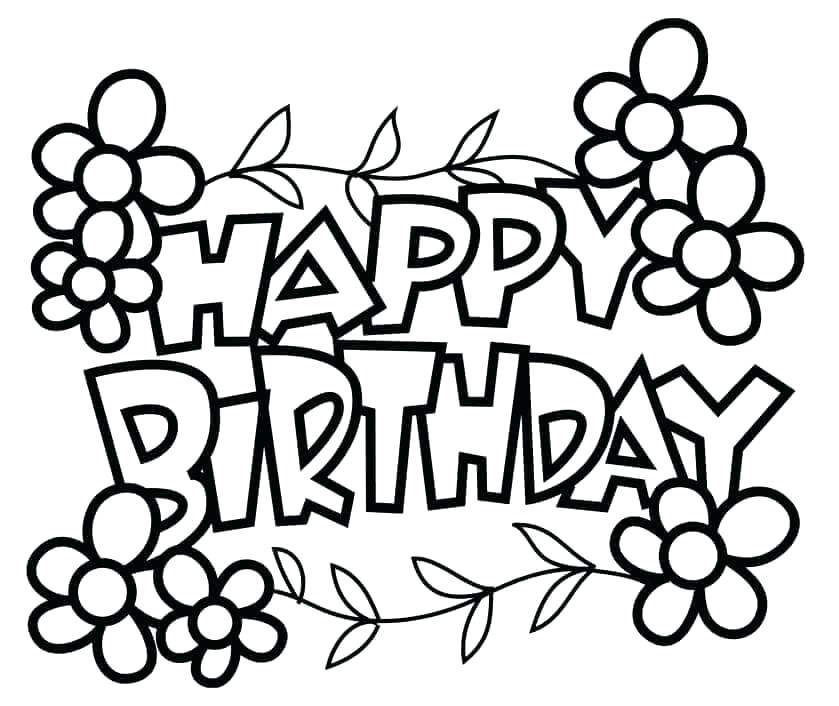 839x706 Happy Birthday Printable Letters Pink Free Coloring Pages Birthda
