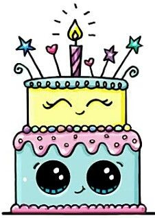 226x318 Birthday Cake Drawing Sketch Awesome Free Happy Birthday Cake