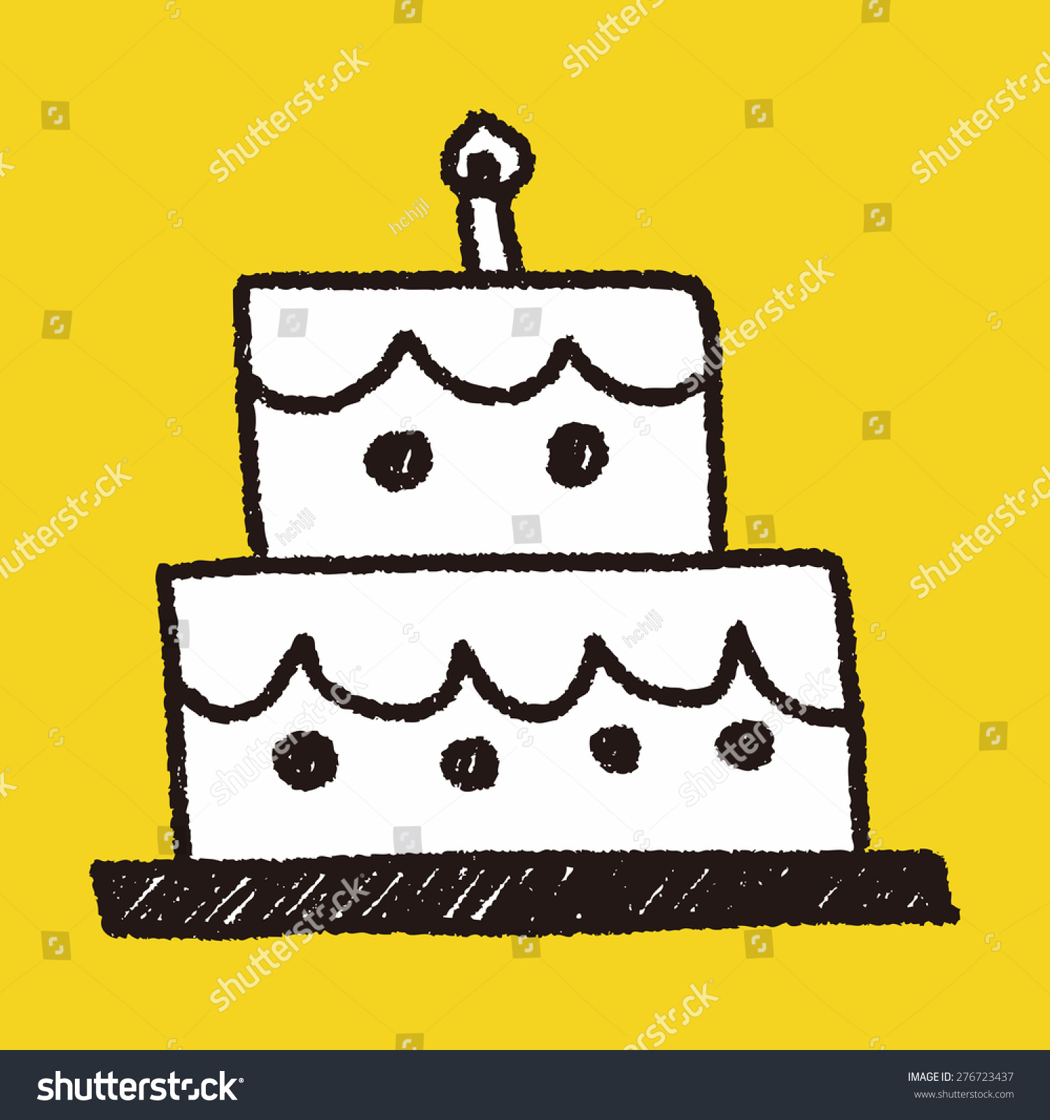 1500x1600 Birthday Drawings Cake Drawing Step