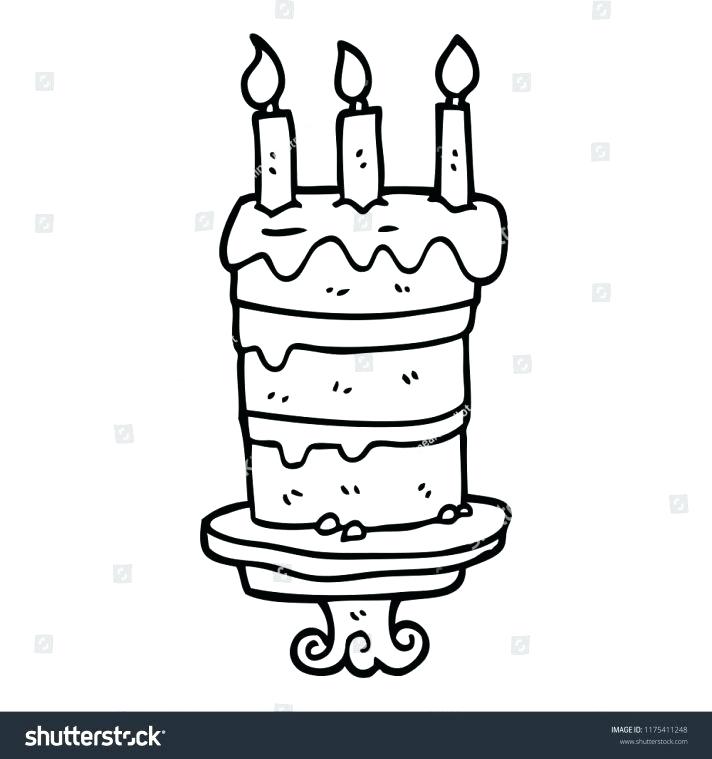 712x759 Birthday Cake Drawings