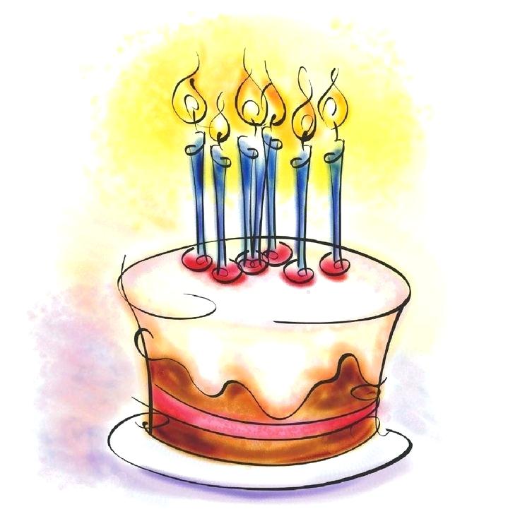 736x728 Birthday Cakes Drawings Images Of Birthday Cake Drawings