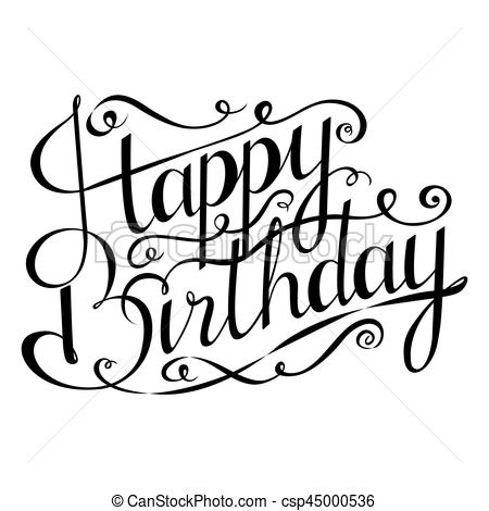 450x470 Excelent Happy Birthday Inscription Greeting Card