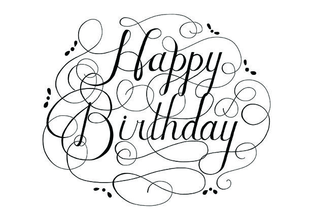 609x435 Happy Birthday Black And White