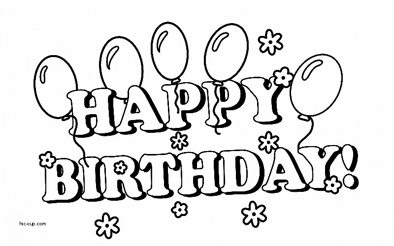 800x500 Great Black And White Birthday Clip Art Free Happy Birthday