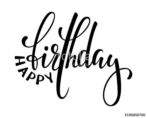 Happy Birthday Line Drawing | Free download on ClipArtMag