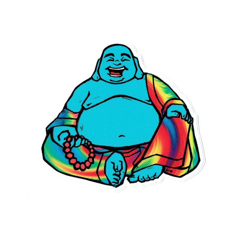 794x794 Happy Buddha Sticker Etsy