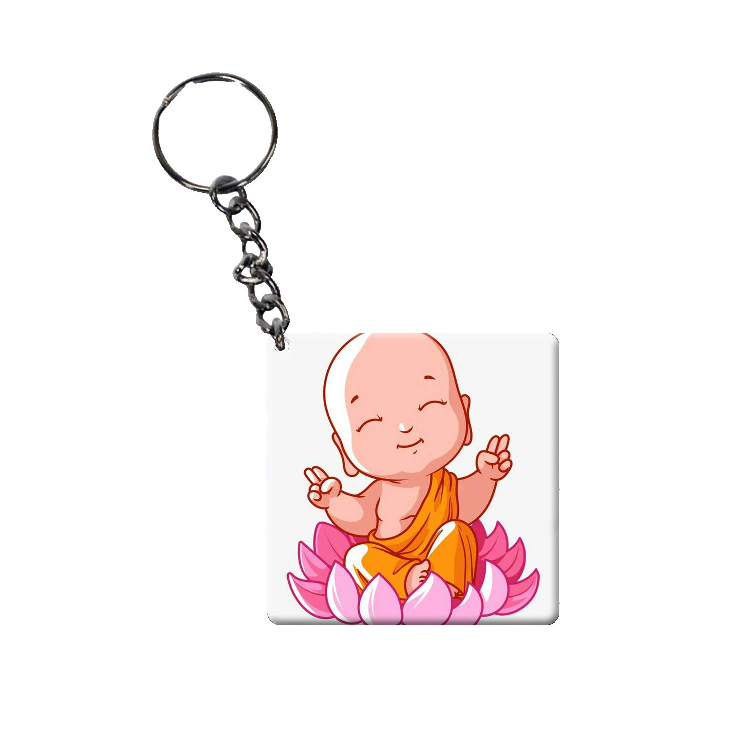 1500x1500 Tip 'n' Top Premium Quality Key Chain Happy Buddha Ji Printed