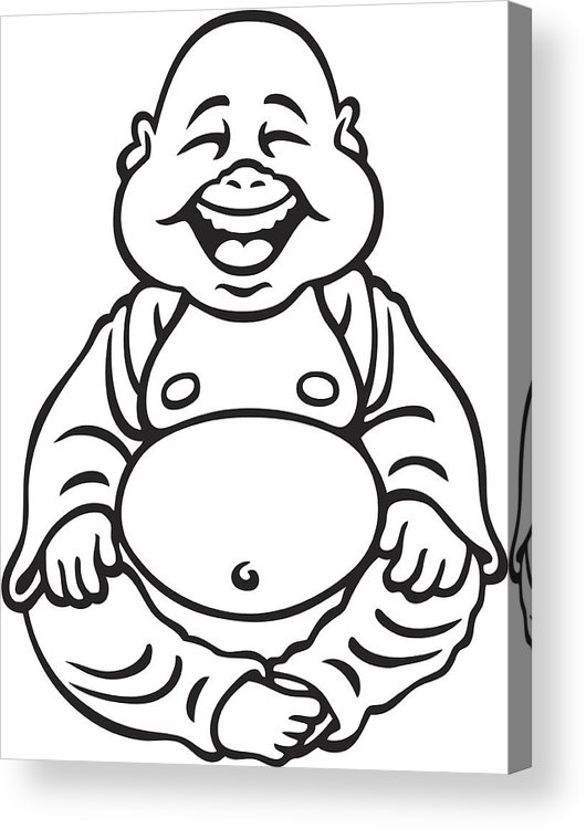 530x750 Baby Buddha Acrylic Print