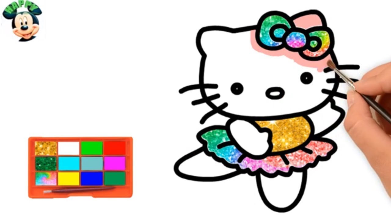 1280x720 Cute Kitty Cat Drawing For Children Happy