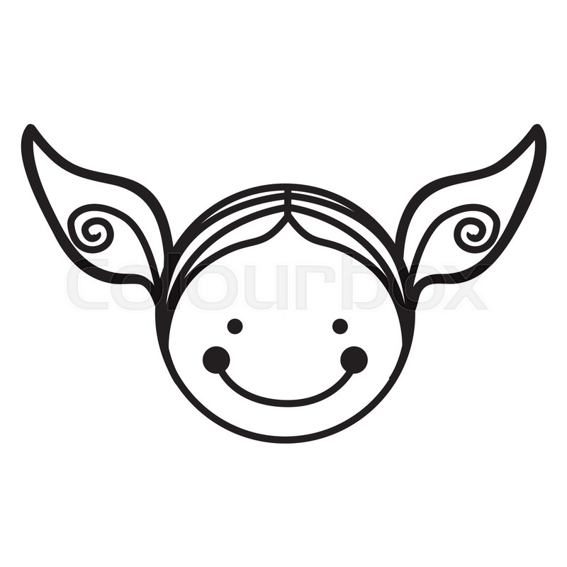 800x800 Girl Happy Child Face Icon Image Stock Vector Colourbox