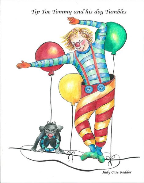 470x600 Happy Clown Drawings Fine Art America