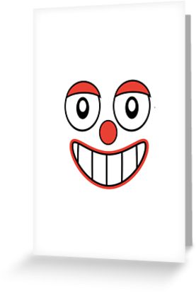 277x415 Happy Clown Emoji Drawing Greeting Cards