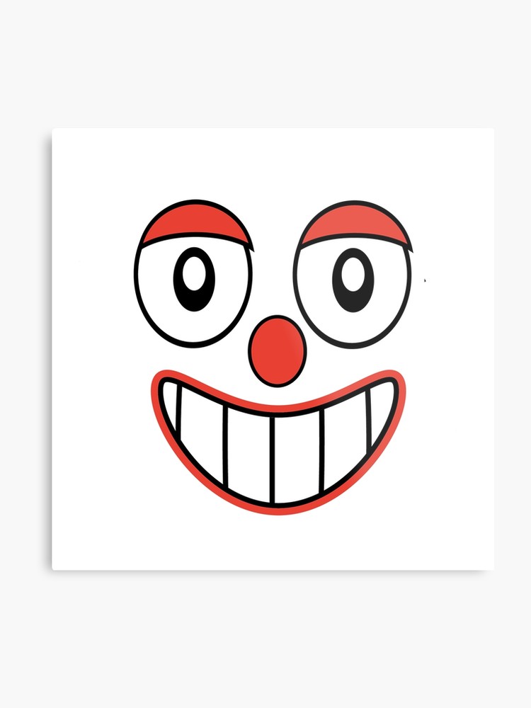 750x1000 Happy Clown Emoji Drawing Metal Print