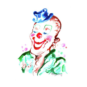 300x300 Happy Clown Painting