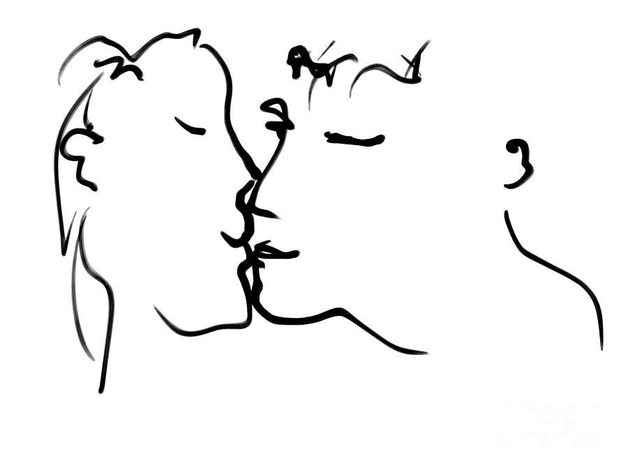 900x675 Happy Couple Digital Art