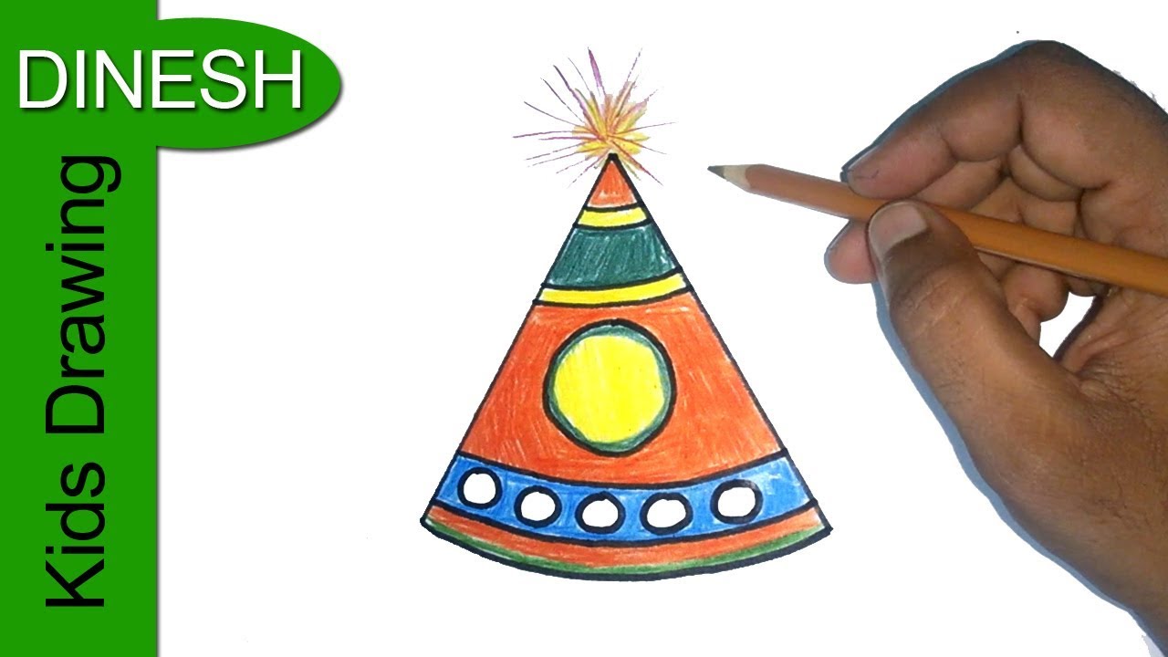 1280x720 diwali crackers drawing how to draw diwali fountain diwali