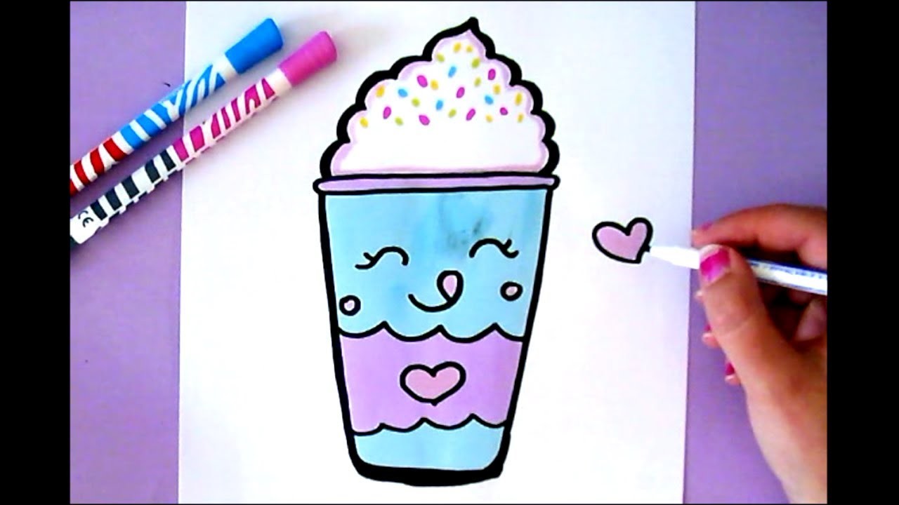 1280x720 How To Draw A Cute Drink From Starbuck Happy Drawings