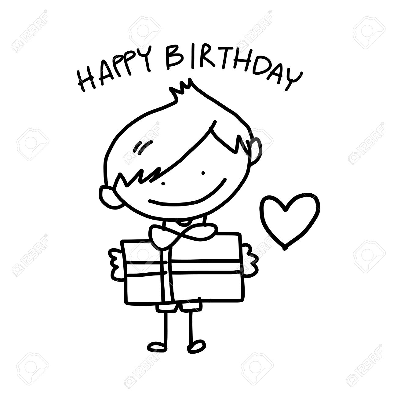 1300x1300 Huge Collection Of 'happy Birthday Drawing Images' Download More