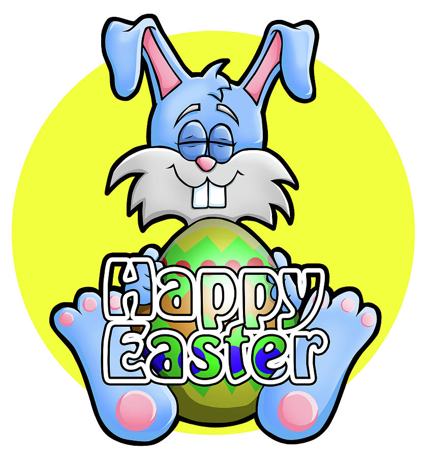 840x900 Happy Easter Bunny Drawing