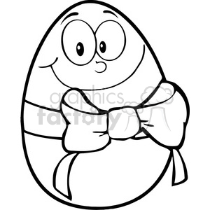 300x300 Royalty Free Rf Copyright Safe Happy Easter Egg Cartoon Character