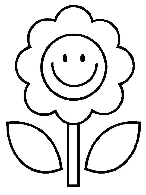 600x799 Happy Face Coloring Pages Easy Coloring Pages Kids Drawing
