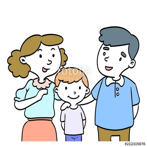 500x500 Hand Drawn Of Happy Family
