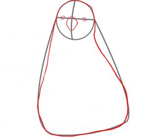 302x282 How To Draw Mumble, How To Draw Happy Feet, Step