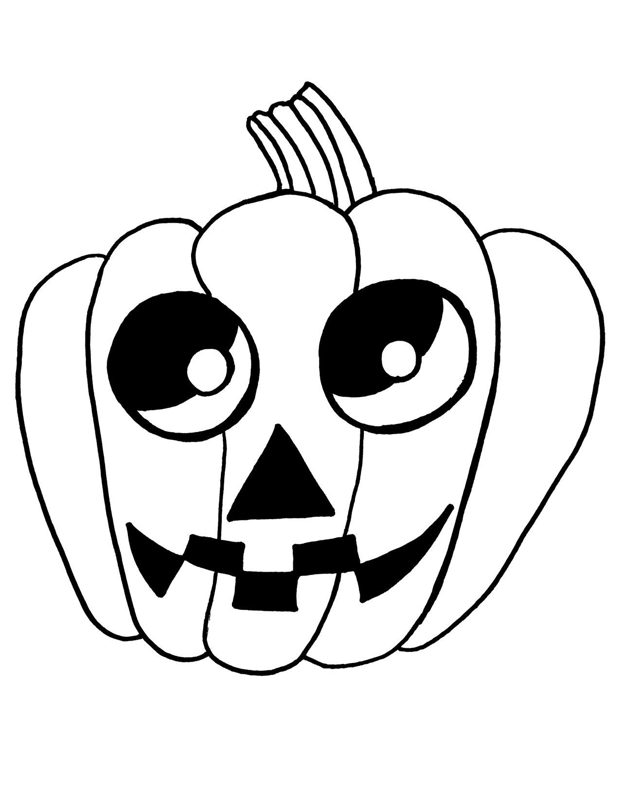 1275x1650 Halloween Line Drawings Happy Halloween Lineart