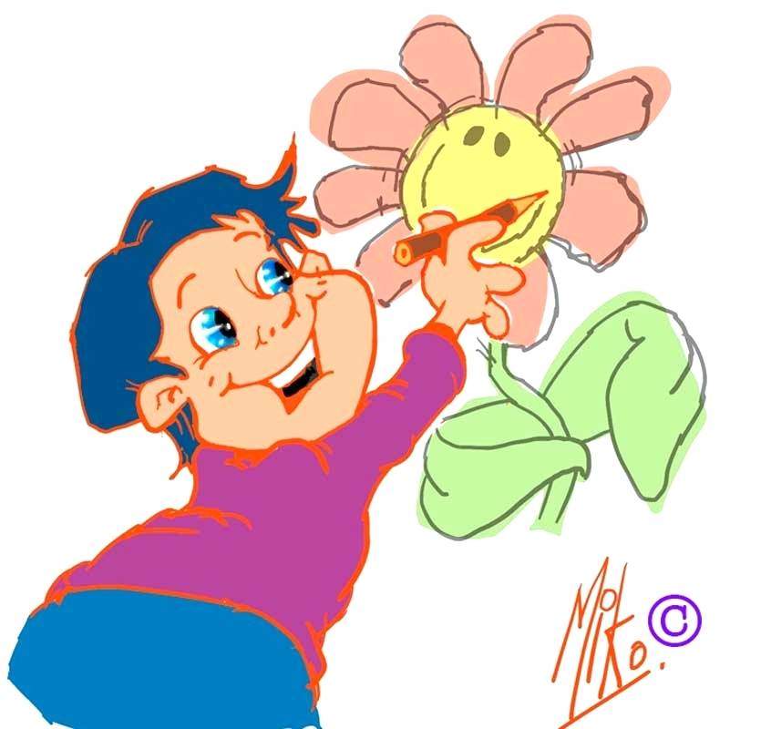 846x800 Kid Drawing Cartoon