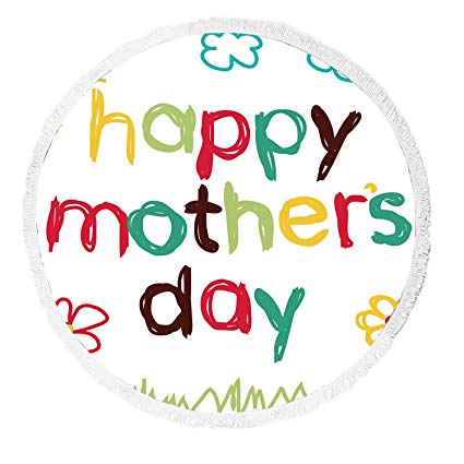 425x425 Custom Cute Hand Draw Card Happy Mother's Day Round